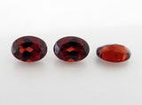 Myhealingworld Garnet oval 5x7mm, gemme rouge pour designs sur mesure.