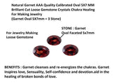 Myhealingworld Garnet oval 5x7mm, variation vive pour accents gemmés.