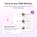 MyHeritage DNA kit: carte du monde montrant les proches et correspondances