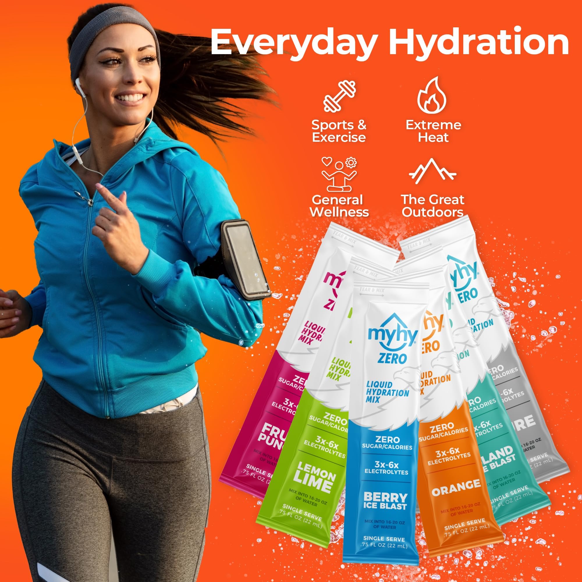 MyHy ZERO Orange, utilisation sportive pour maintenir l’énergie