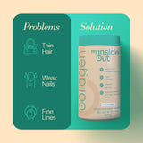 doseur inclus, myInsideOut Collagen Peptides se dissolve rapidement dans café