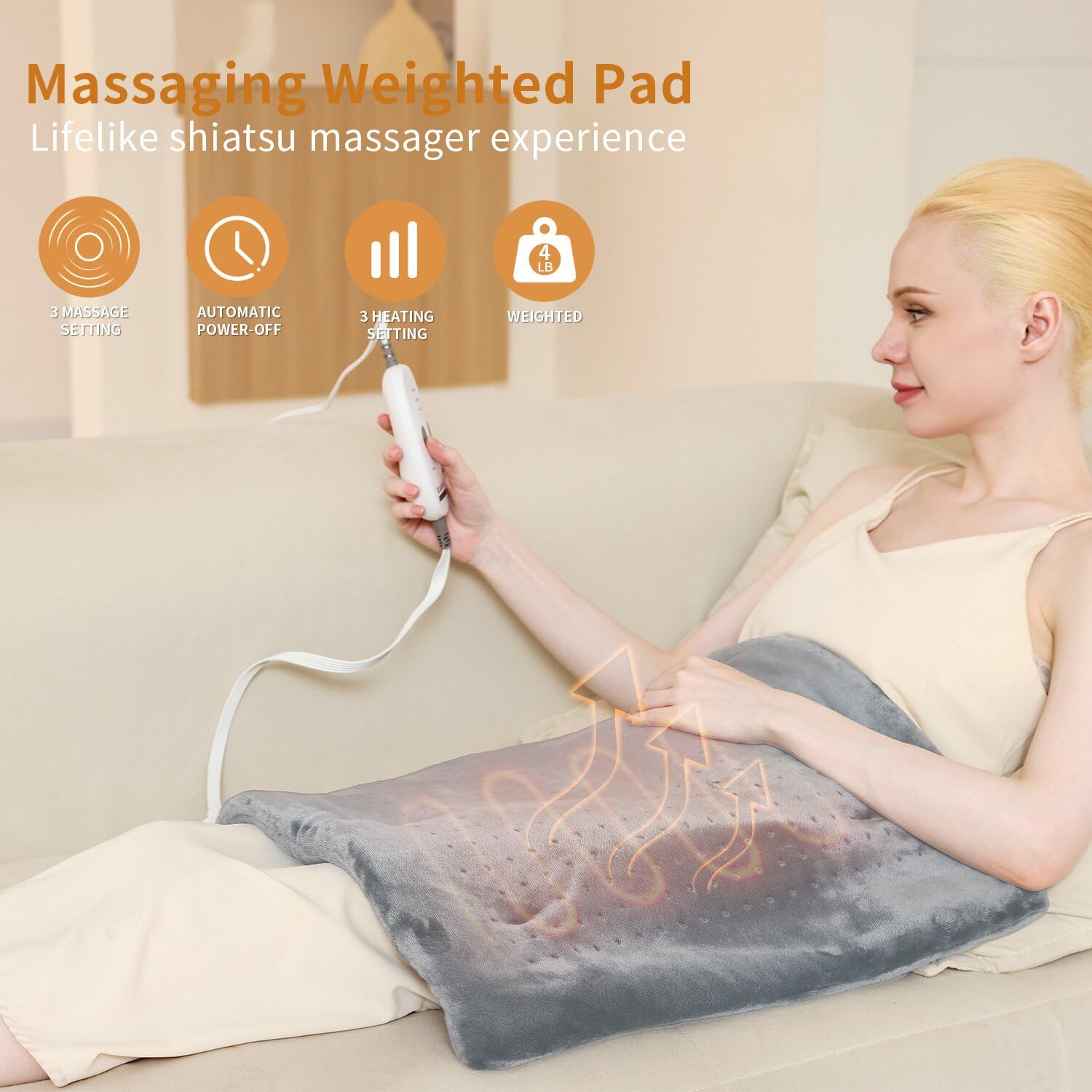 Myiosus coussin-chauffant pondere cou-nuque: chaleur douce pour la nuque.