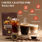 MYKAF goût Arabica et coco – café élégant et crémeux.