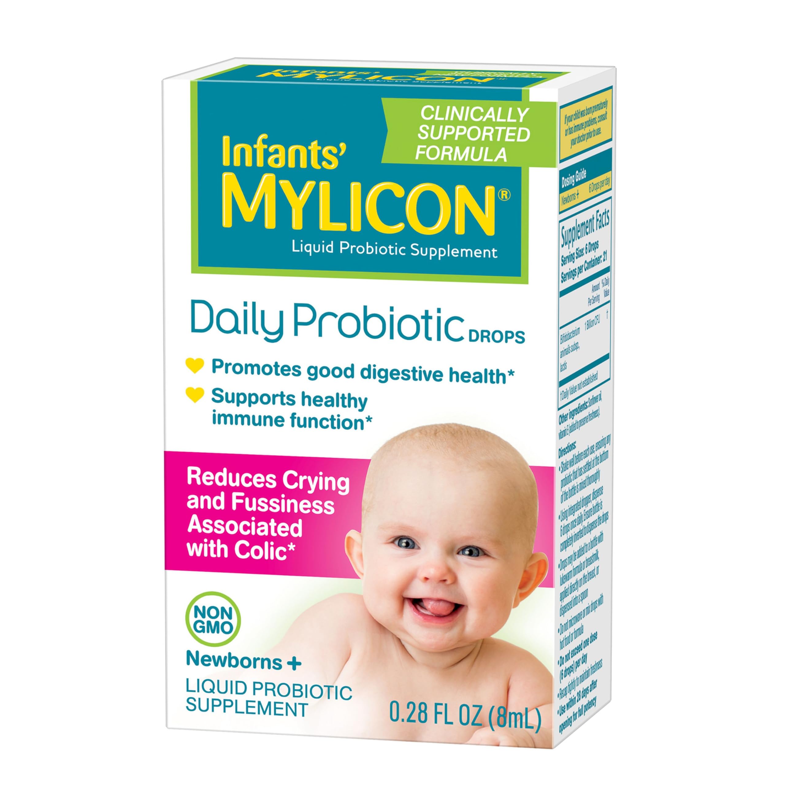 MYLICON gouttes-probiotiques bebe jour: favorisent une digestion saine
