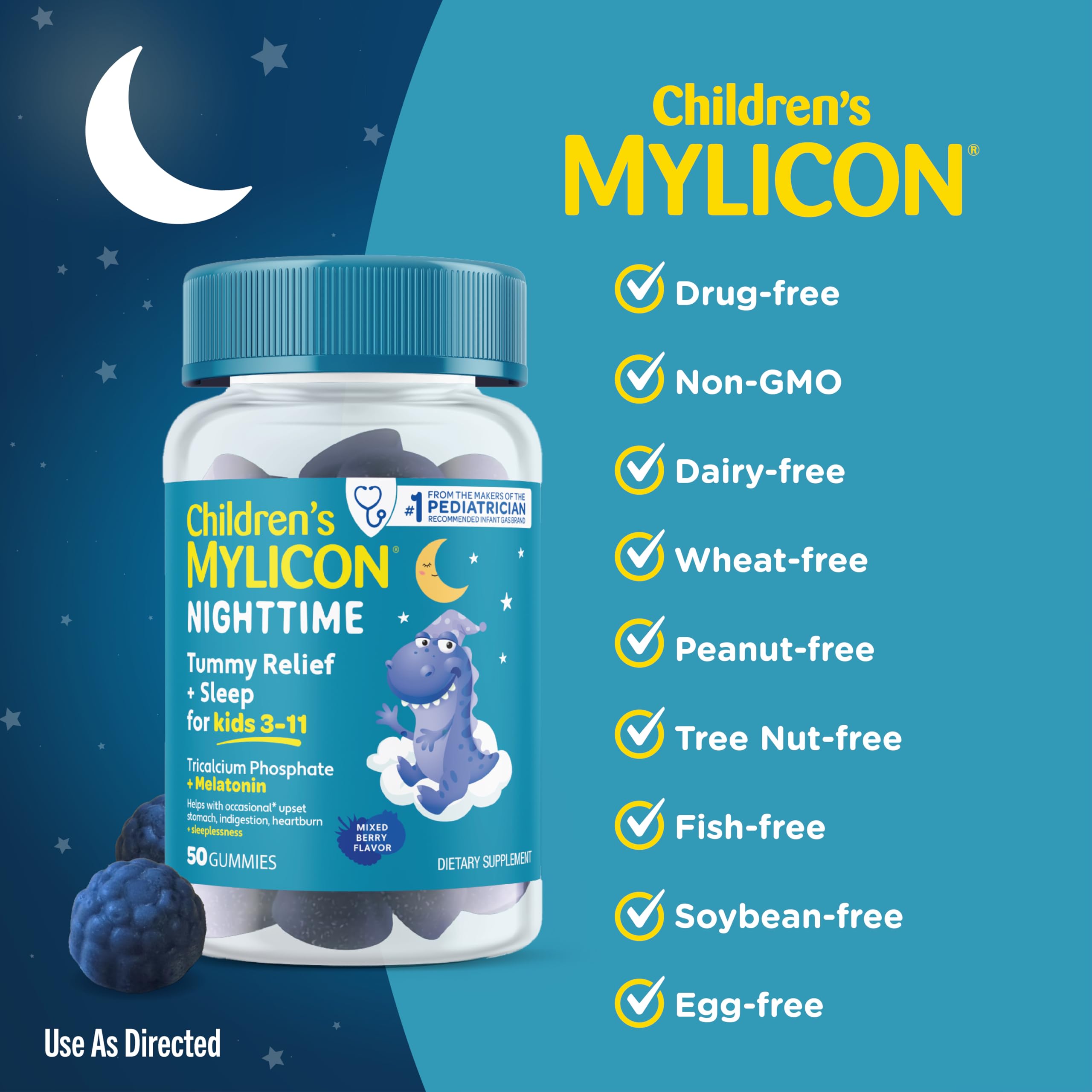 MYLICON-saveur-fruits-melanges-gommes: dégustation agréable qui peut soutenir le rituel du coucher.