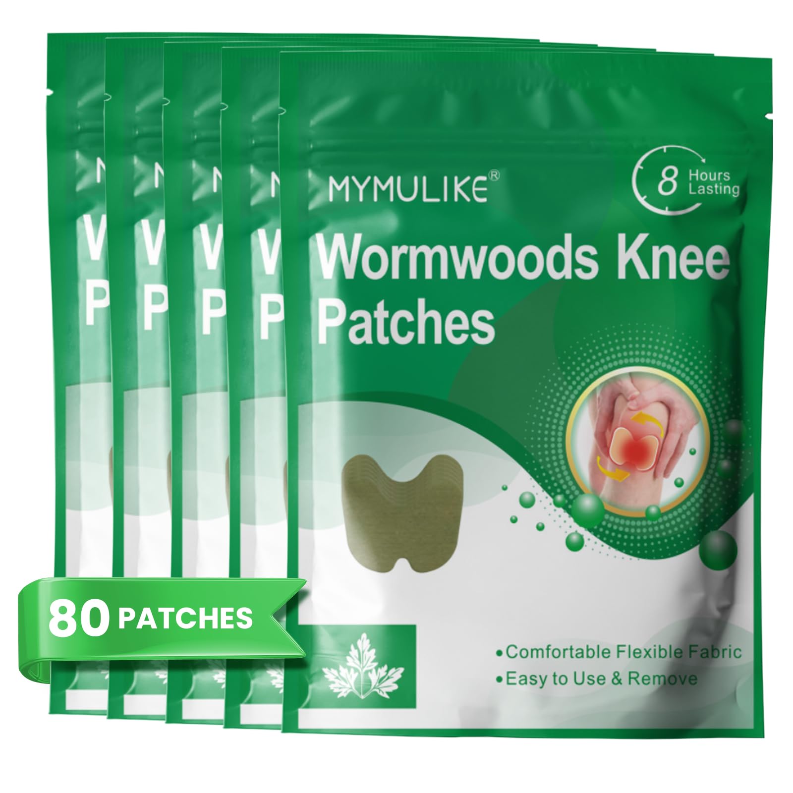 MYMULIKE pansement-genou-chaud, chaleur naturelle pour le confort des articulations.