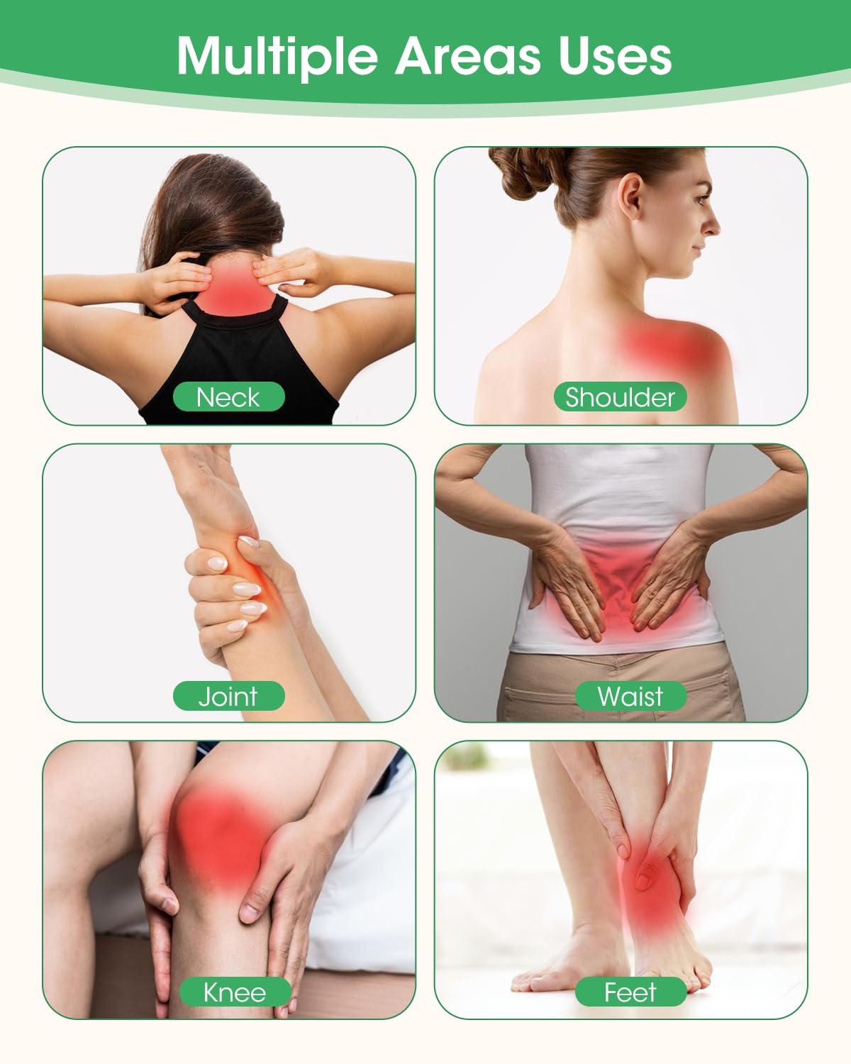 MYMULIKE patchs chauffants genou – application facile sur la zone