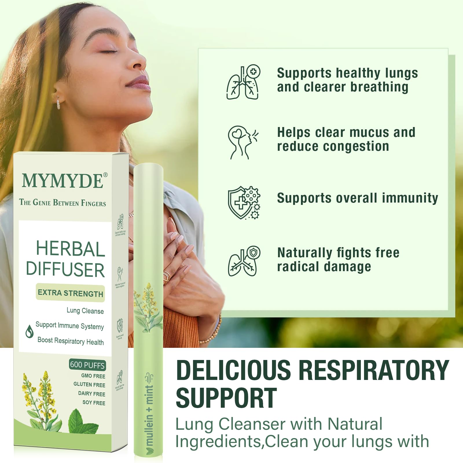 MYMYDE utilisation quotidienne – respiration plus libre après exercice léger