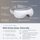 Mynt massage yeux interface connectivite sans fil et commandes simples.