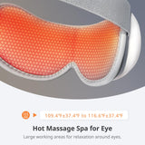 Mynt massage yeux chaleur reglable pour une detente personnalisee.