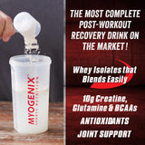 Protéine sans lactose et glucides de Myogenix Aftershock, soutien potentiel après l'effort.