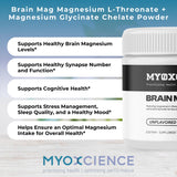 MYOXCIENCE Brain Mag sans gluten et sans allergènes pour divers régimes.