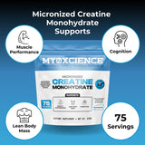 MYOXCIENCE Creavitalis Creatine pour une utilisation quotidienne pratique.