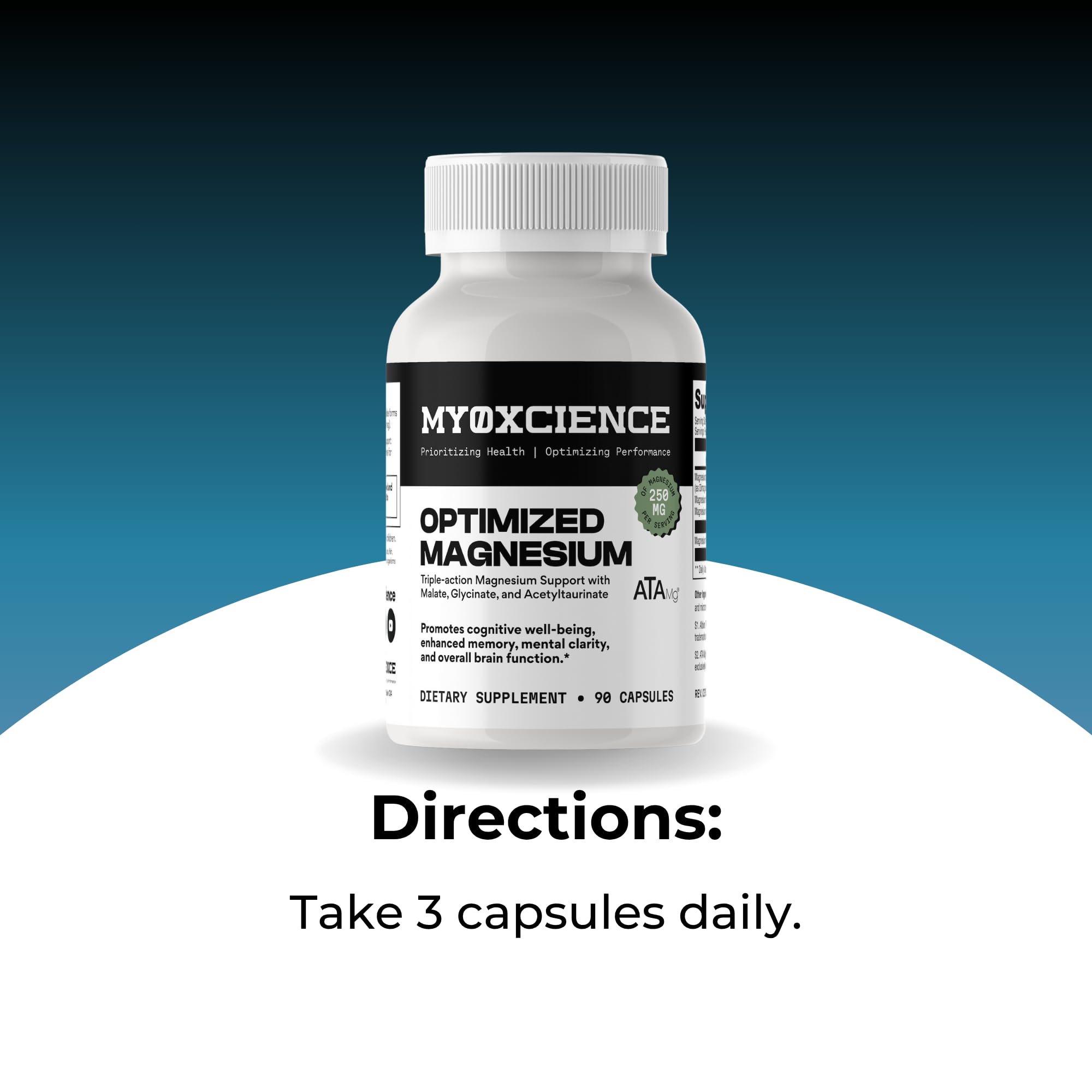 MYOXCIENCE Magnésium Glycinate Taurate forme pilules — confort digestif et absorption optimisée.