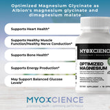MYOXCIENCE Magnésium Glycinate Taurate usage quotidien — peut favoriser la détente et le sommeil.