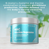 MYOXCIENCE NAC Glycine Supreme – versement dans l’eau, arôme pêche et ananas apprécié.