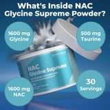 MYOXCIENCE NAC Glycine Supreme – flacon et bouchon, facilité d'utilisation et transport.
