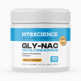 MYOXCIENCE front packaging showing product jar and flavor benefits