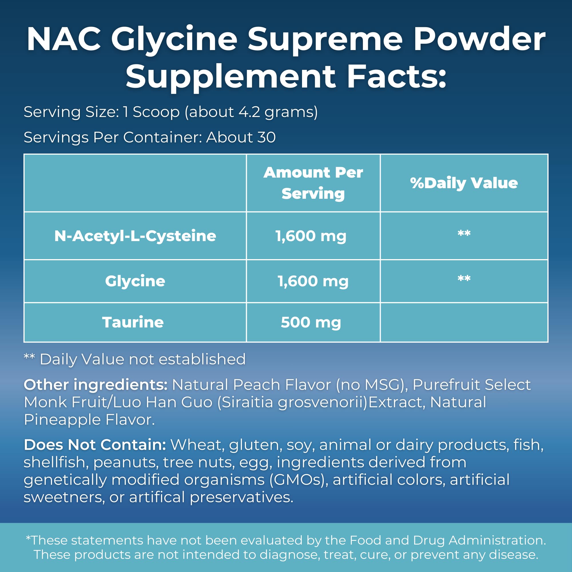 MYOXCIENCE NAC Glycine Supreme – scoop dose mesurant la portion idéale pour chaque soirée.