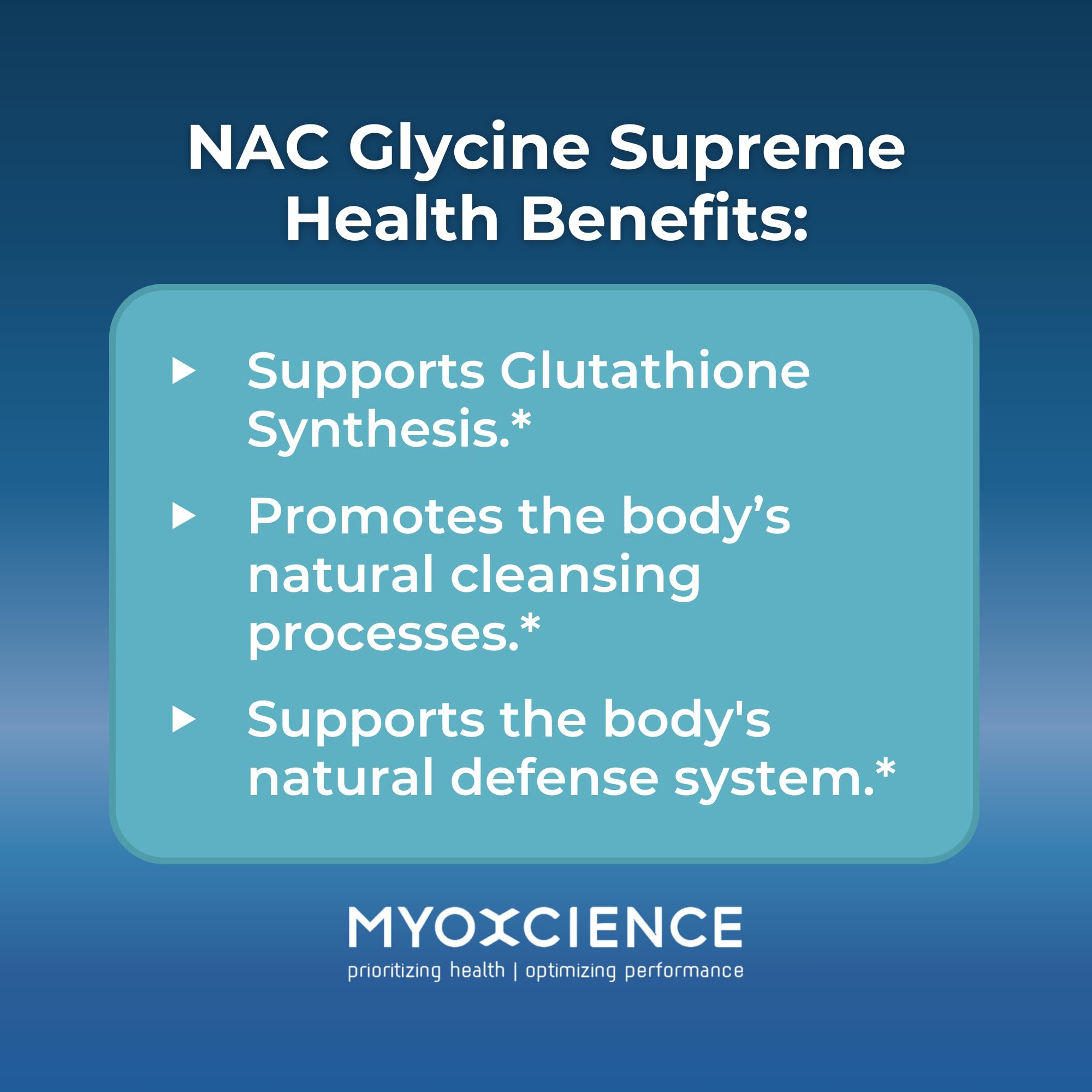 MYOXCIENCE NAC Glycine Supreme – situation d'utilisation quotidienne avant le coucher.