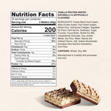 Barres croustillantes Myprotein vanille enrobage chocolat, texture gourmande.