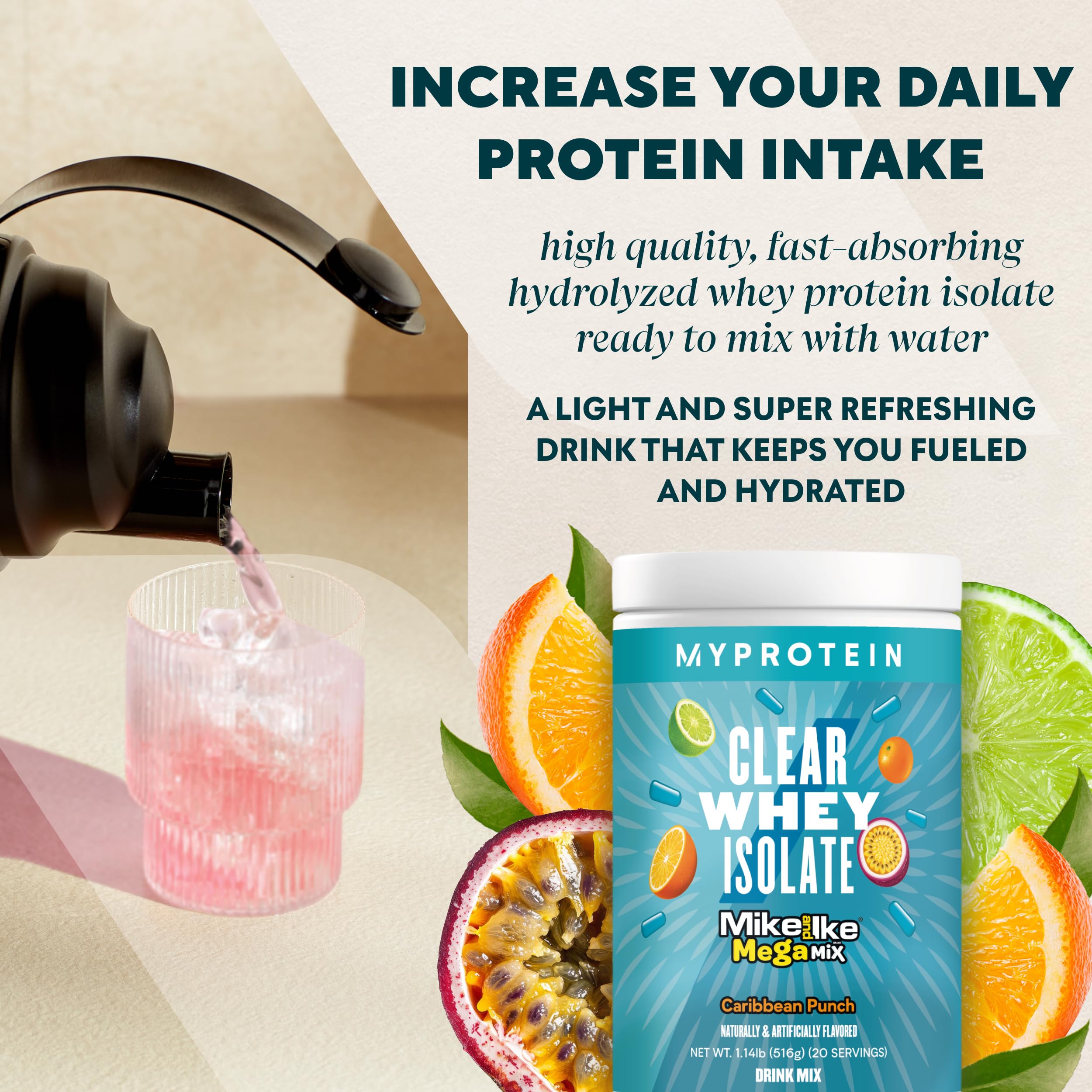 Myprotein Clear Whey Isolate Sour Watermelon, bouteille prête à boire après l'entraînement