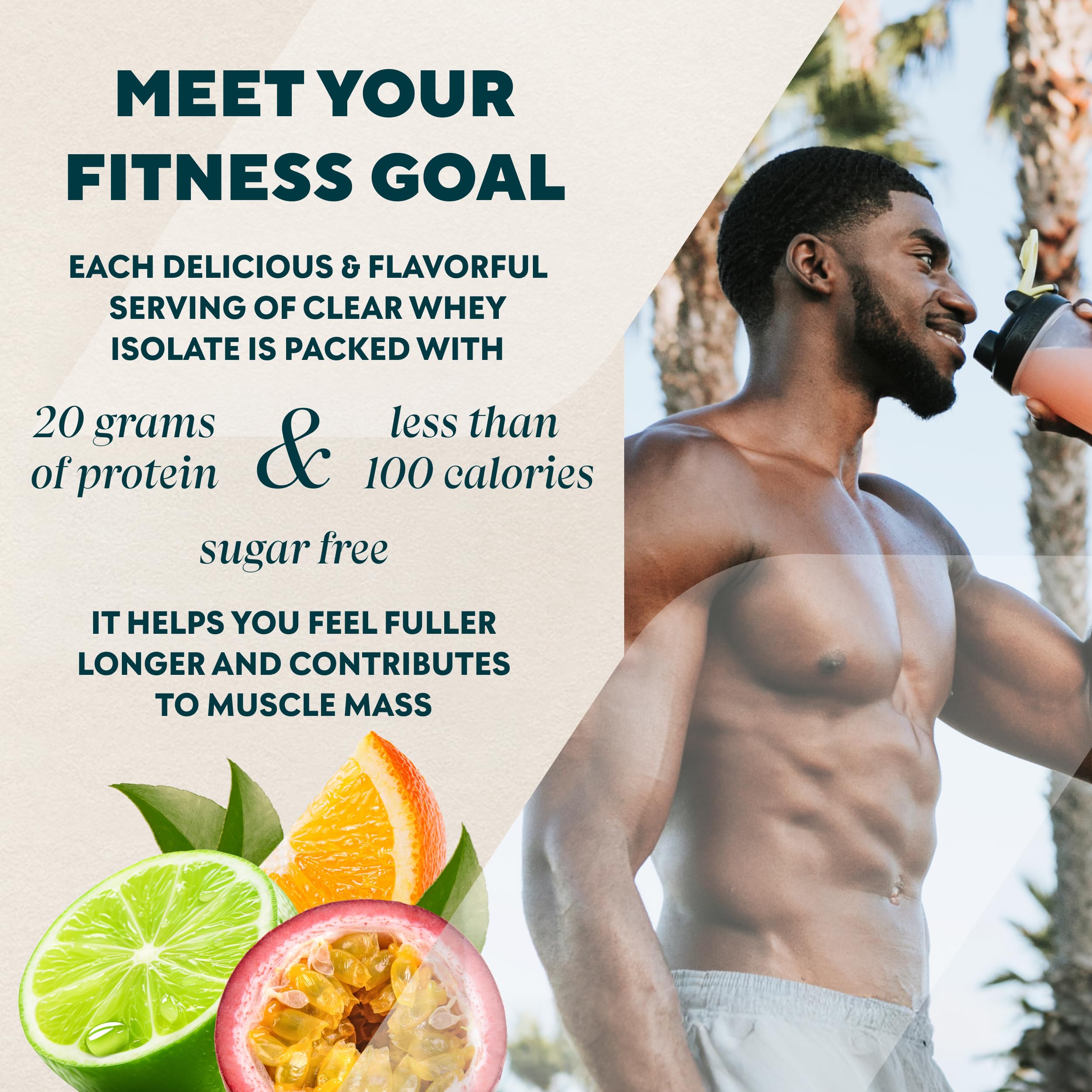 Myprotein Clear Whey Isolate Sour Watermelon, verre d'eau rafraîchissant et faible calories