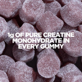Sachet Myprotein gommes de créatine, 90 bonbons pour 18 portions quotidiennes.