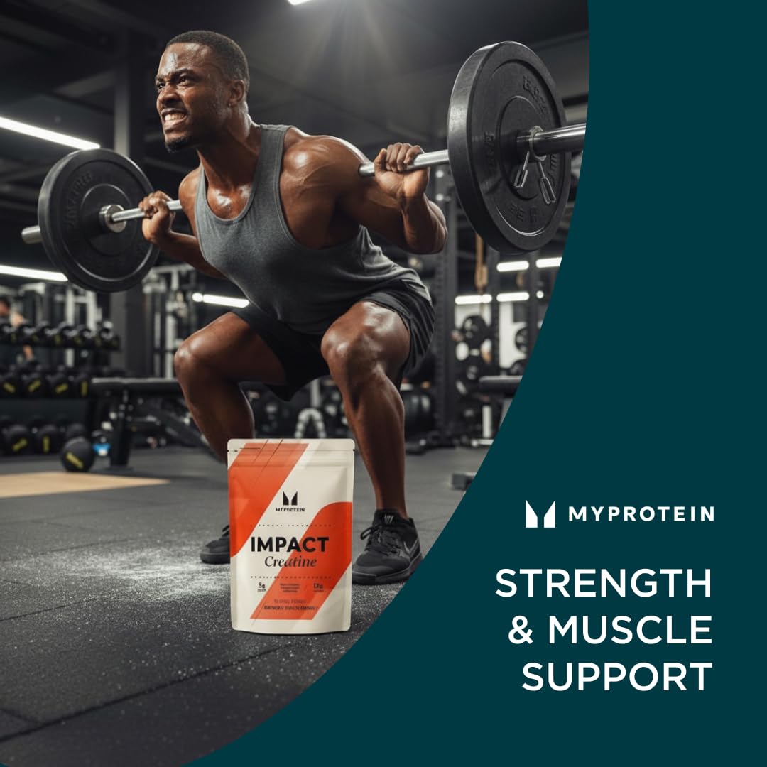 Doseur Myprotein Creatine Monohydrate mesurant 5 g pour chaque portion.