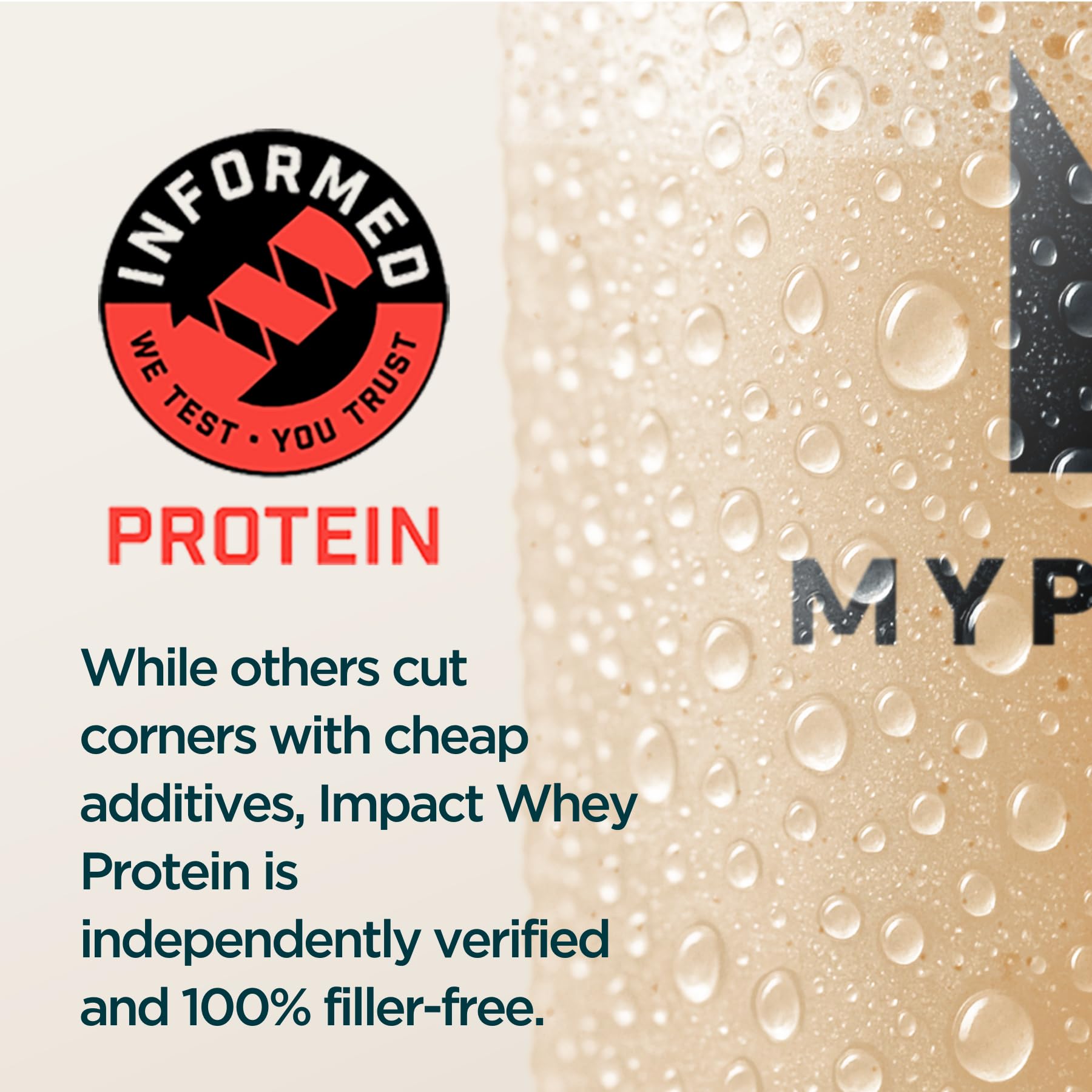 Myprotein Impact Whey Isolate, goût chocolat crème, plaisir dégustatif