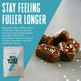 Myprotein Impact Whey Poudre caramel sel dans un shaker pratique après l'effort