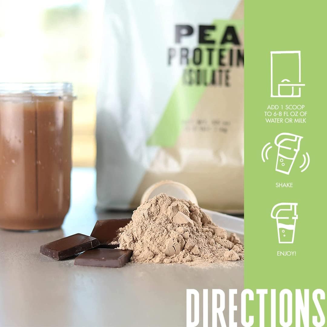 Myprotein MYVEGAN Poudre Isolate Pois Mocha sachet individuel, dosage pratique.