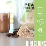 Myprotein MYVEGAN Poudre Isolate Pois Mocha sachet individuel, dosage pratique.