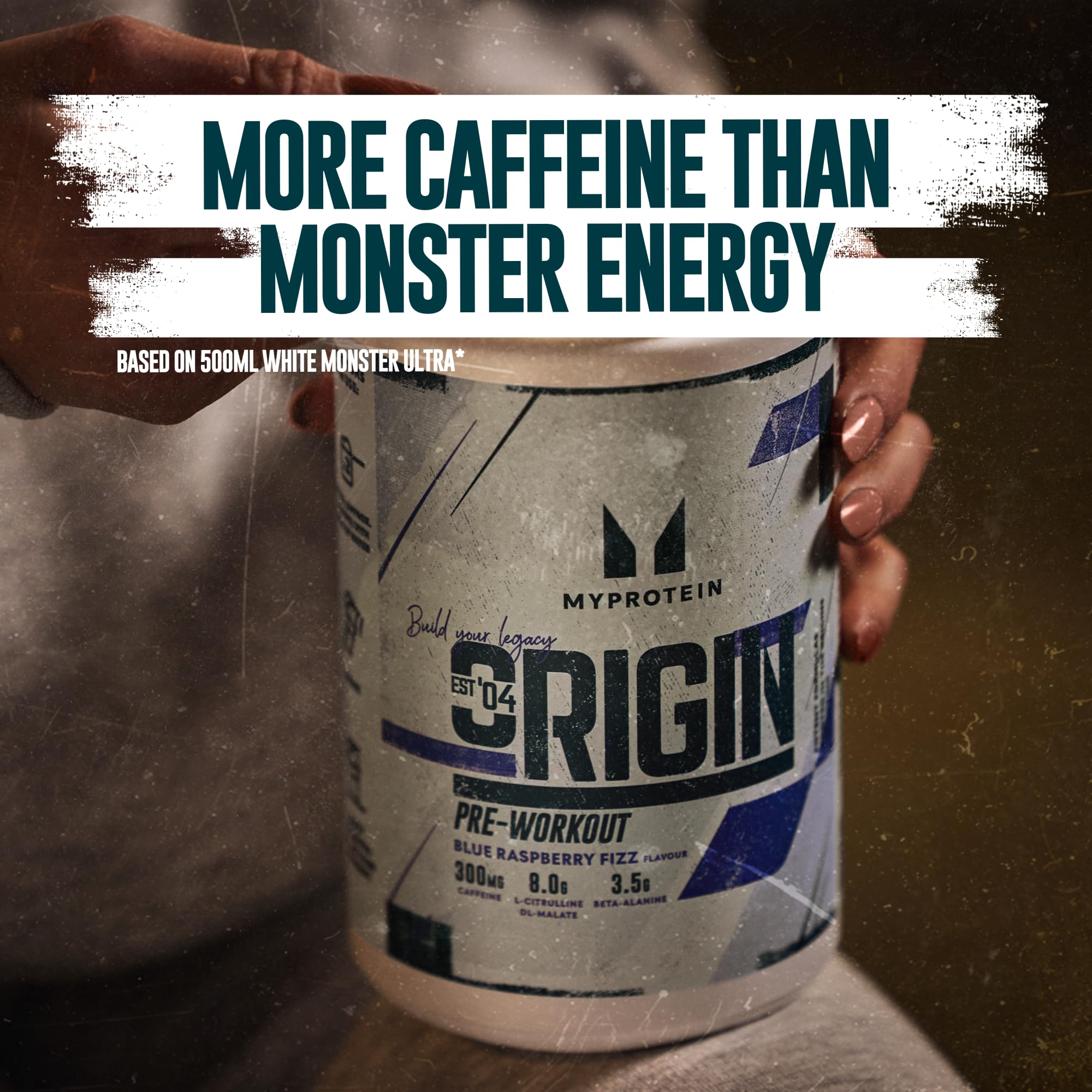 Myprotein Origin Pre-Workout doseur mesurant la dose exacte