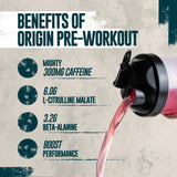 Myprotein Origin Pre-Workout Fraise scoop: dosage précis pour performance constante.