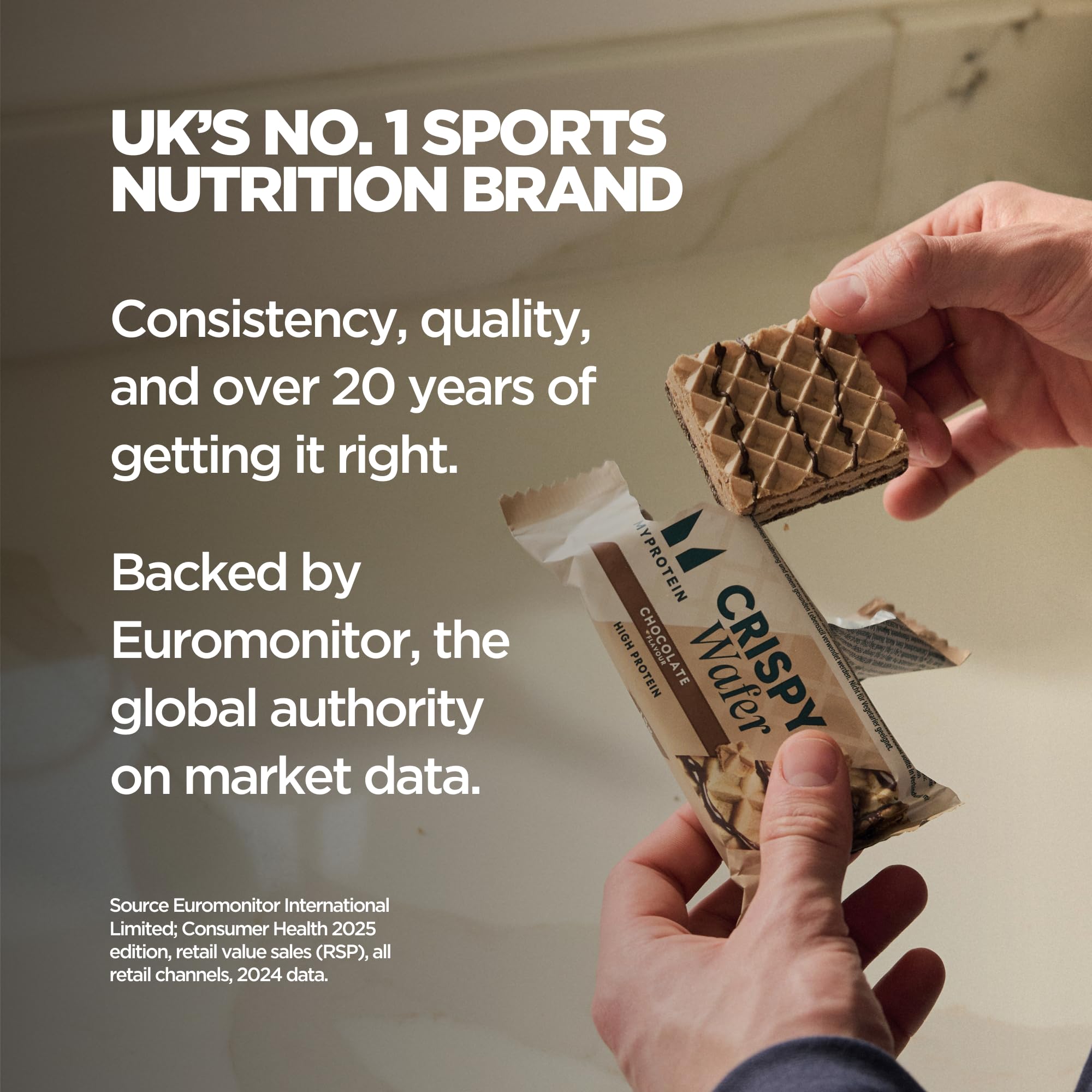 Snack Myprotein à emporter, parfait pour entraînement et récupération légère.