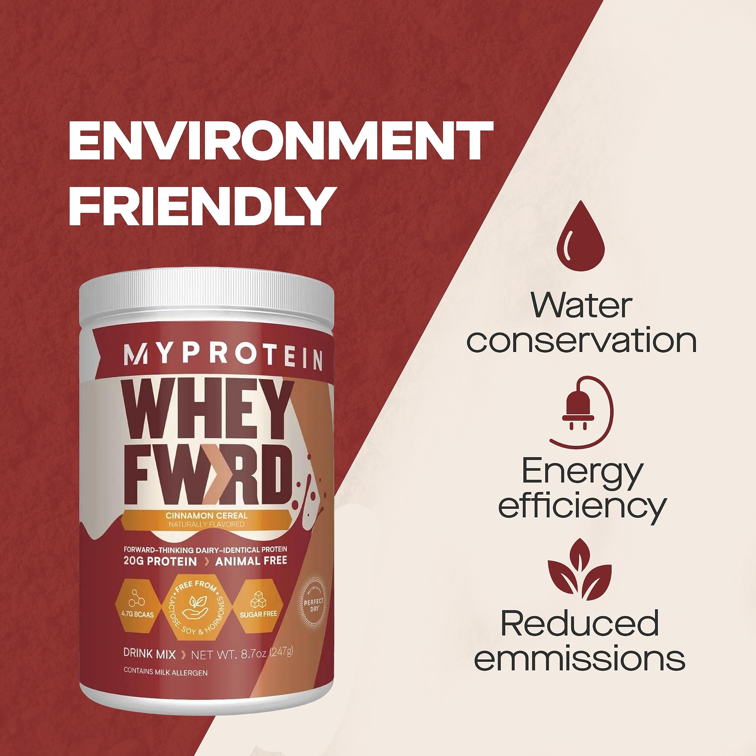 Mélange dans l'eau avec Whey Forward, boisson protéinée rapide après l'entraînement
