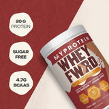 Protéine en poudre Whey Forward doseur, portion idéale pour l'apport quotidien