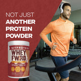 Shake post-entraînement Myprotein Whey Forward, goût cannelle et énergie potentielle