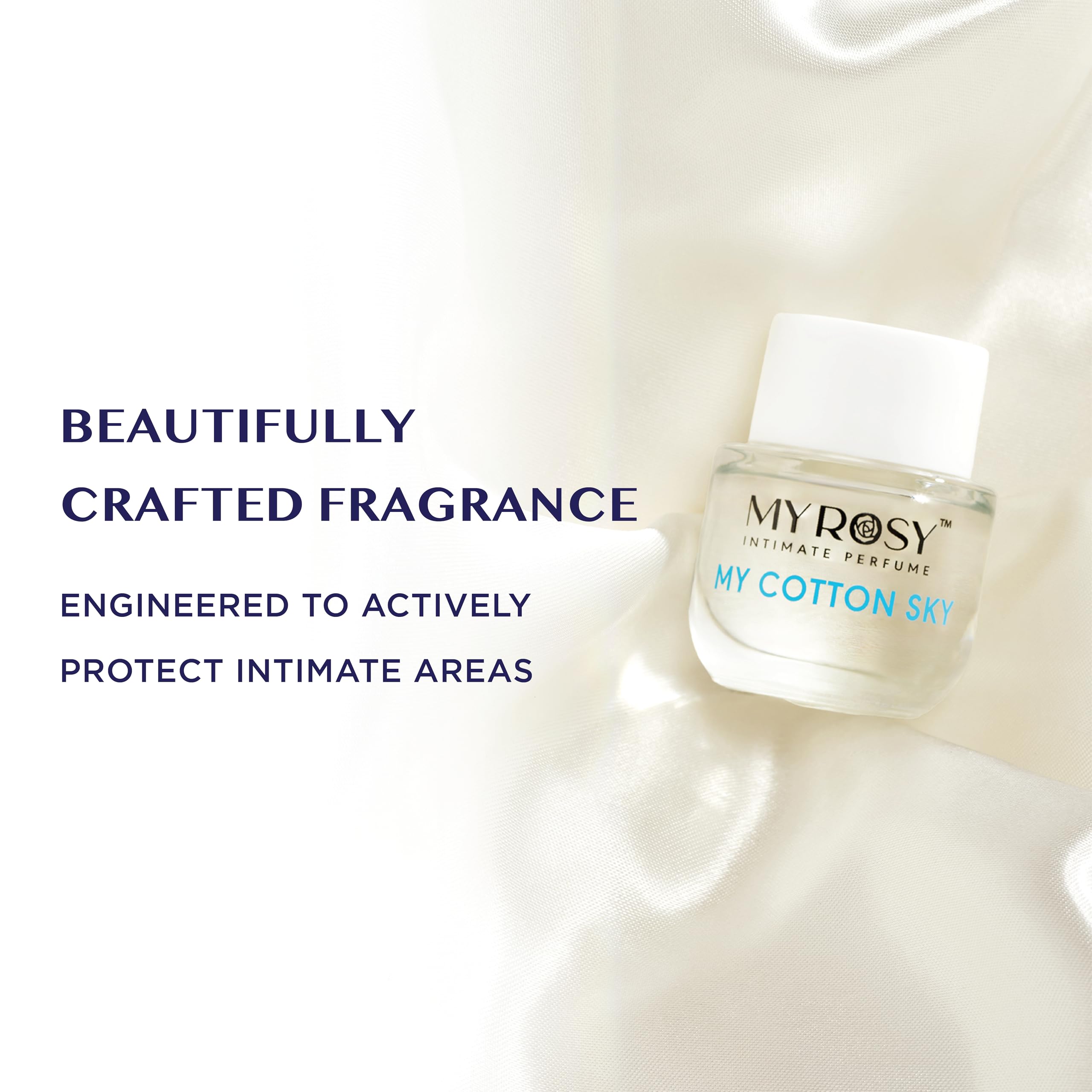 Myrosy Coton Ciel, goutte parfum pour une application précise et douce.