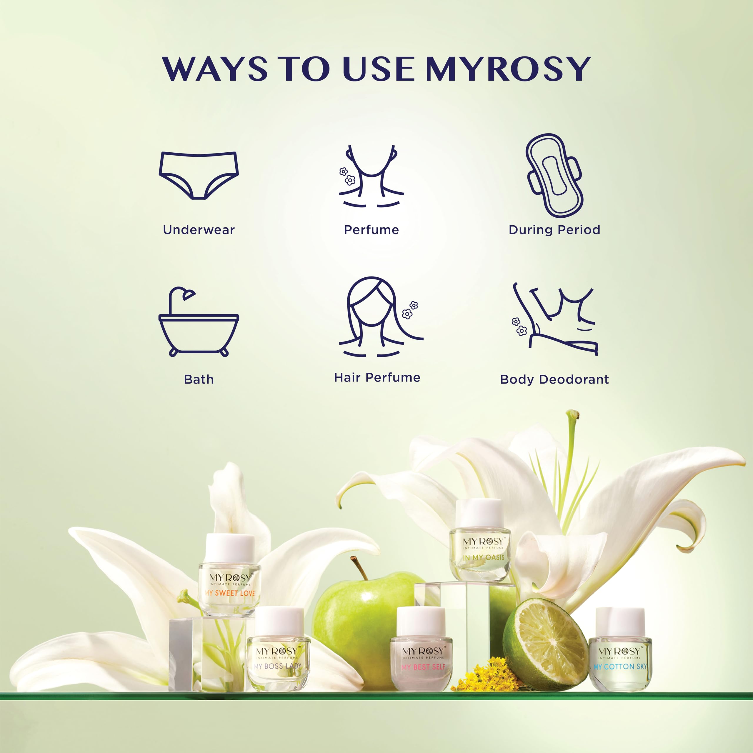 MYROSY formule-douce sans alcool et sans parabènes, peau sensible.