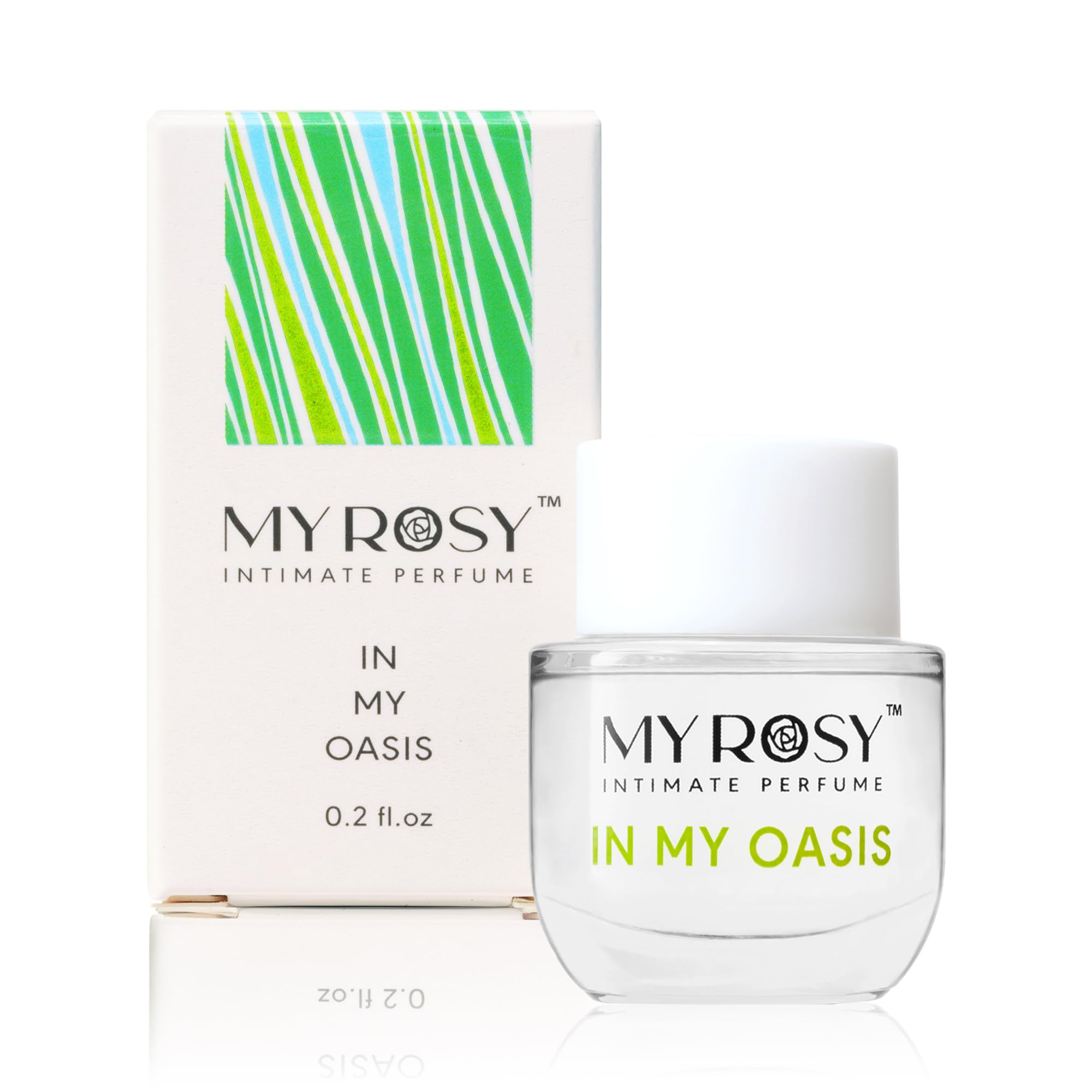 MYROSY In My Oasis — étiquette-visible, formulation sans alcool et sans parabènes.