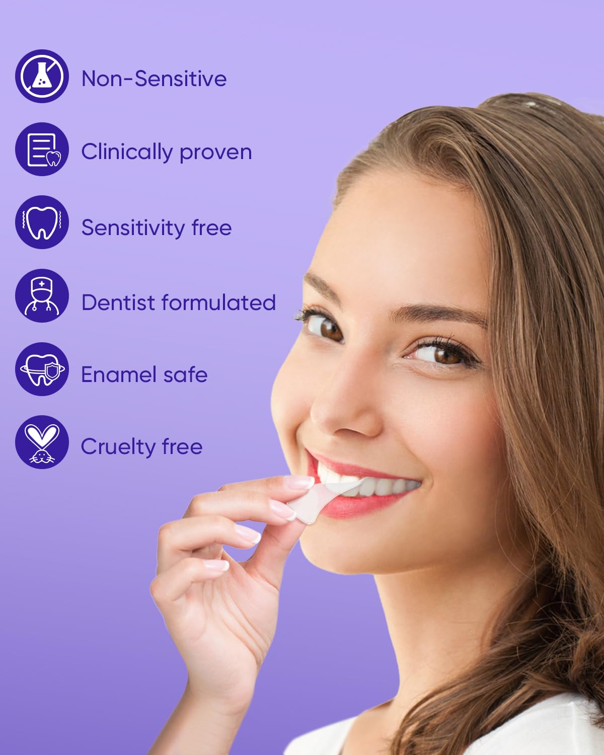 MySmile Bandes adhérence élevée : application sûre et ciblée sur les taches.