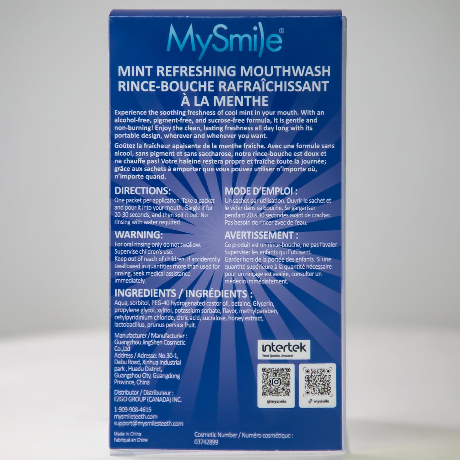 Expérience menthe douce MySmile rendant la routine agréable.