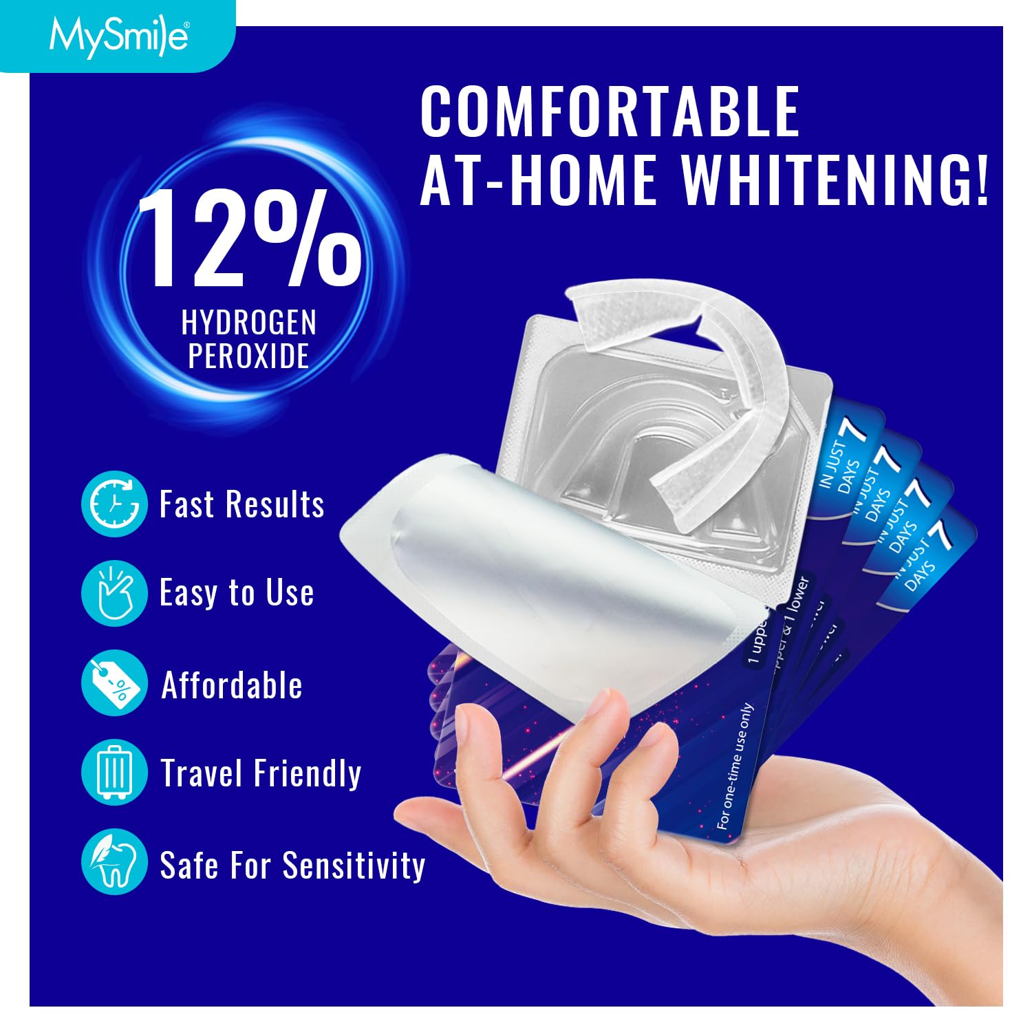 MySmile gel blanchiment 12 pourcent : action visible sans LED