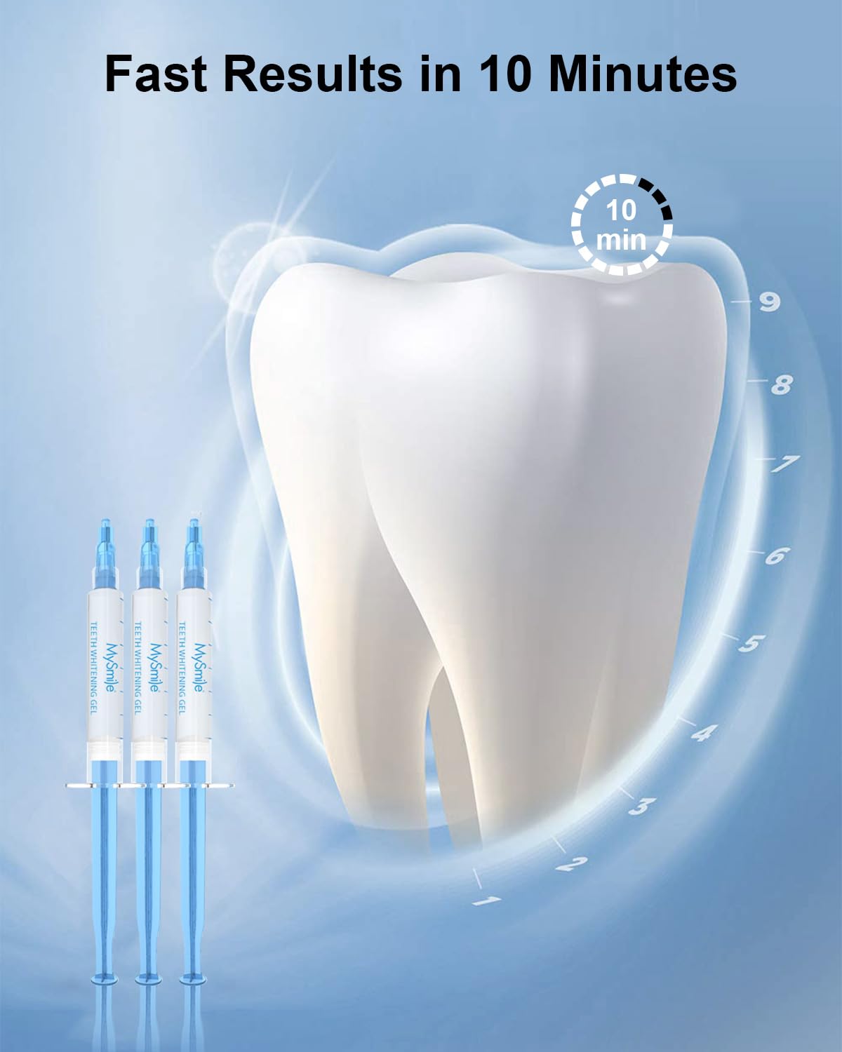 MySmile gel blanchissant non-sensibilité refills, idéal pour dents sensibles