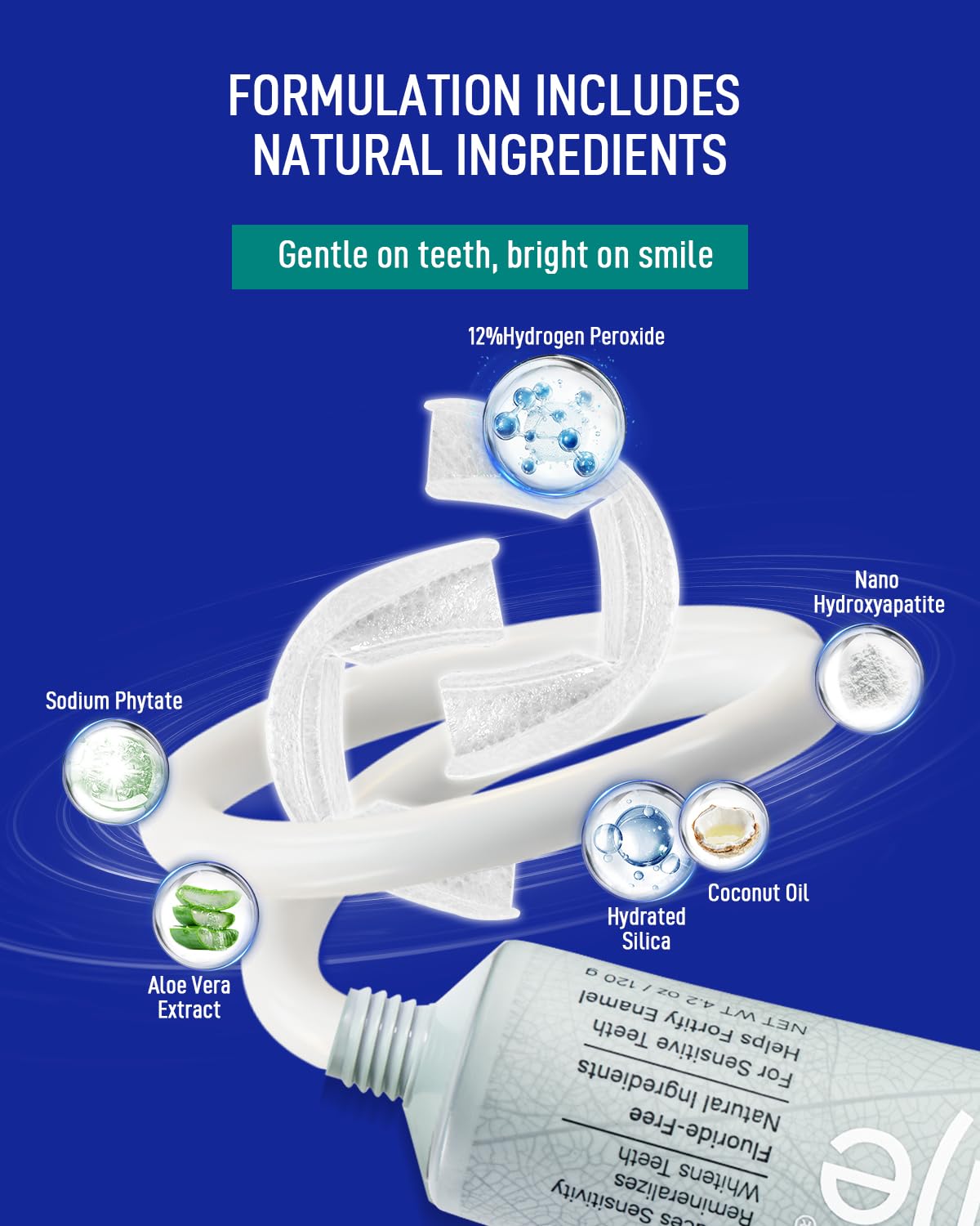 MySmile ingrédients naturels, soin buccal apaisant.
