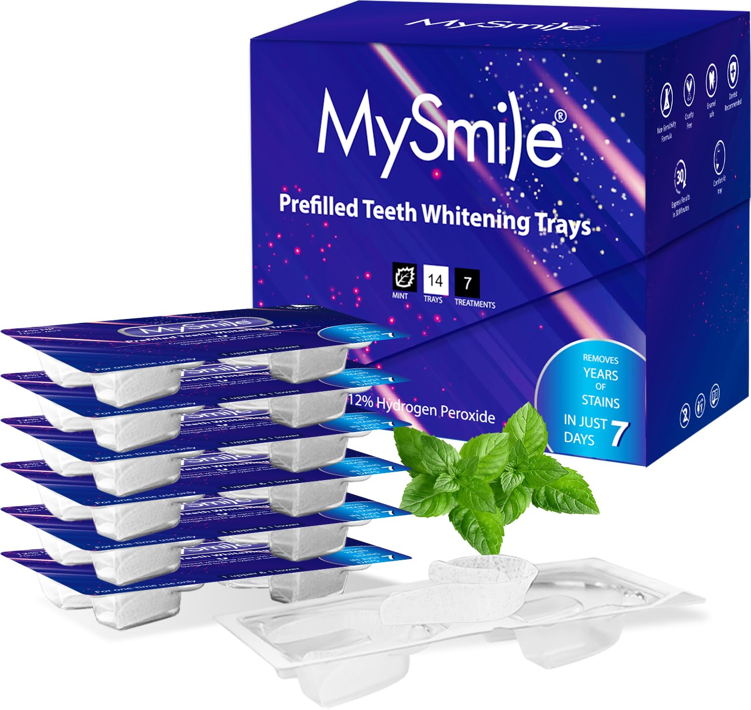 MySmile kit gouttières blanchiment dents : démarrage rapide pour sourire plus clair