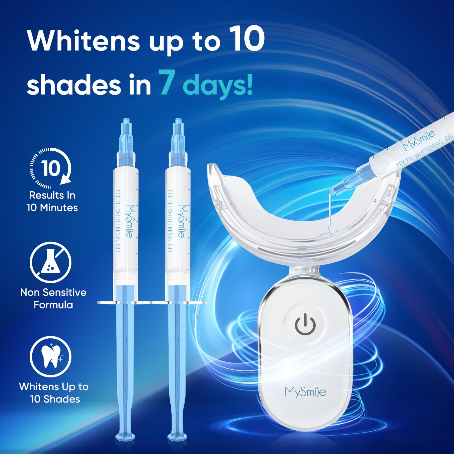 Lampe LED MySmile accélérant le blanchiment pour des résultats visibles.