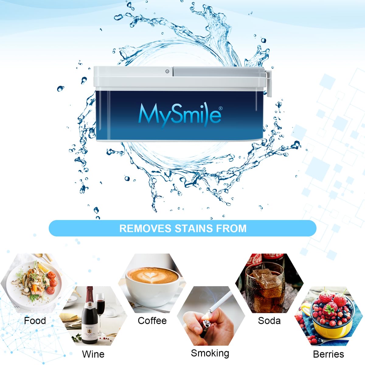 MySmile poudre blanchiment dents ingrédients naturels sans additifs synthétiques.